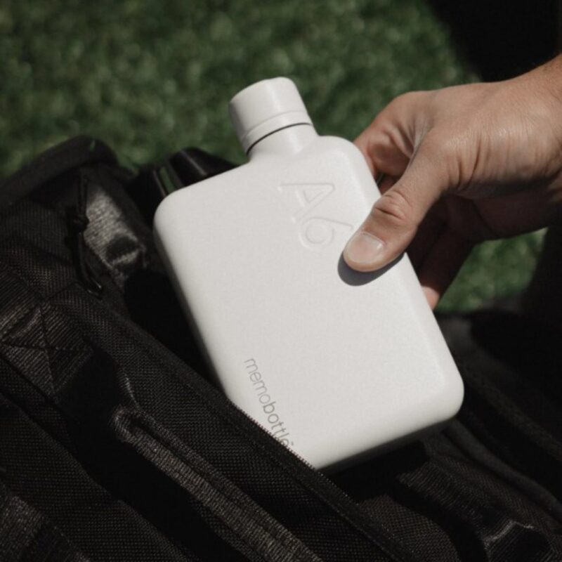 a6 memobottle white stainles steel