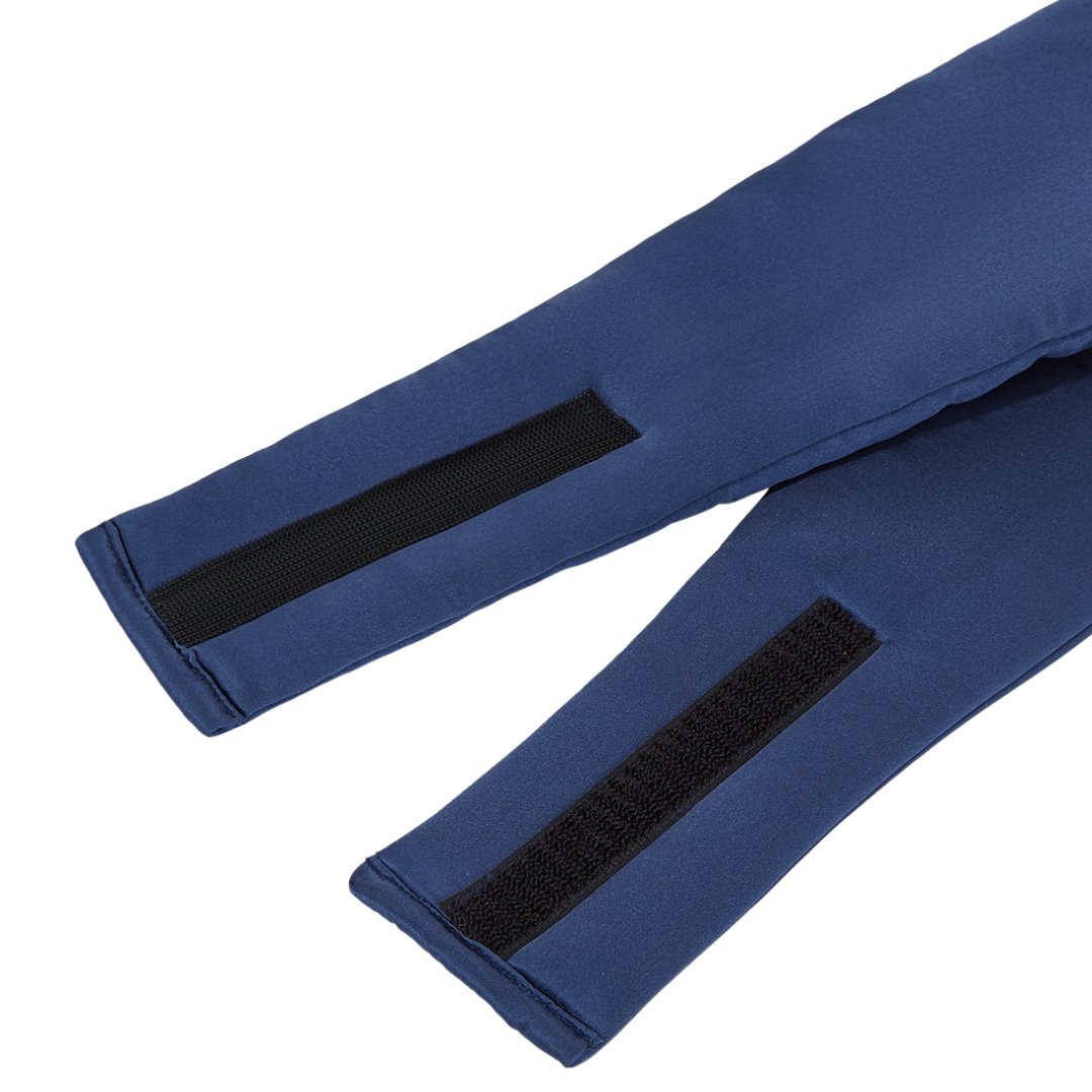 Dark blue mulberry silk sleep mask by Dore & Rose