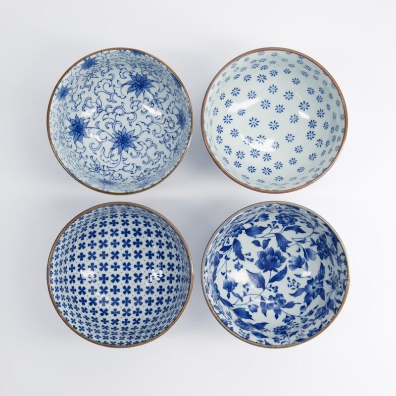 Mixed Bowls Giftset – Handgemaakt Japans Porselein, 500 ml