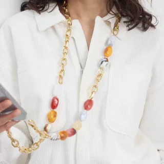 Stylish telefoonkoord – Ava Chain Ocean van Charlot Paris