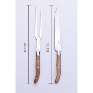 Mes- en vorksnijset – Laguiole Héritage met pakkahout