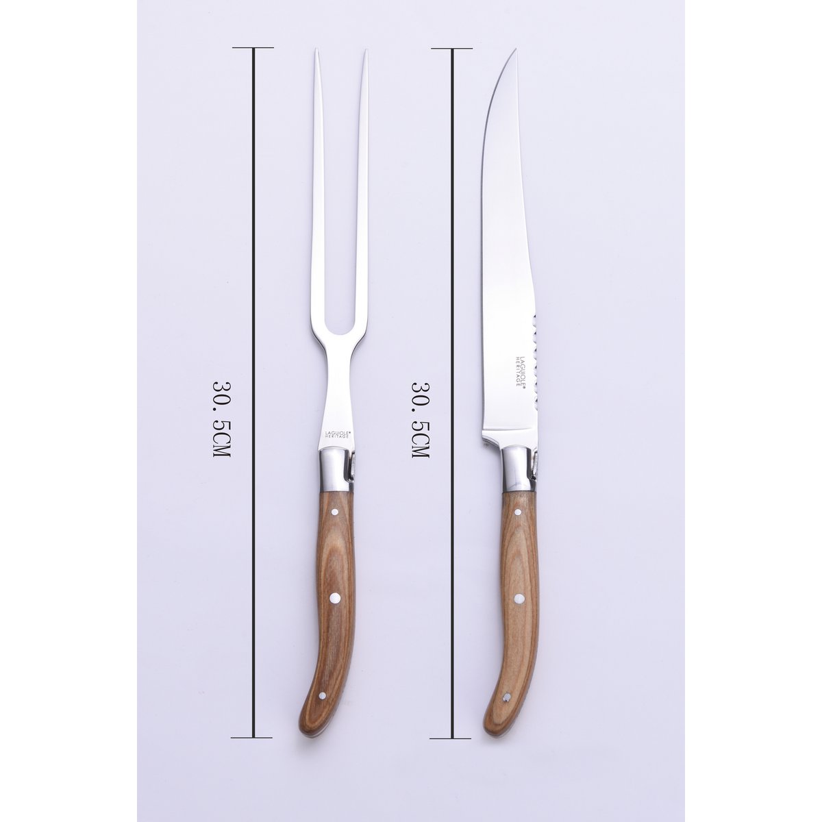 Mes- en vorksnijset – Laguiole Héritage met pakkahout