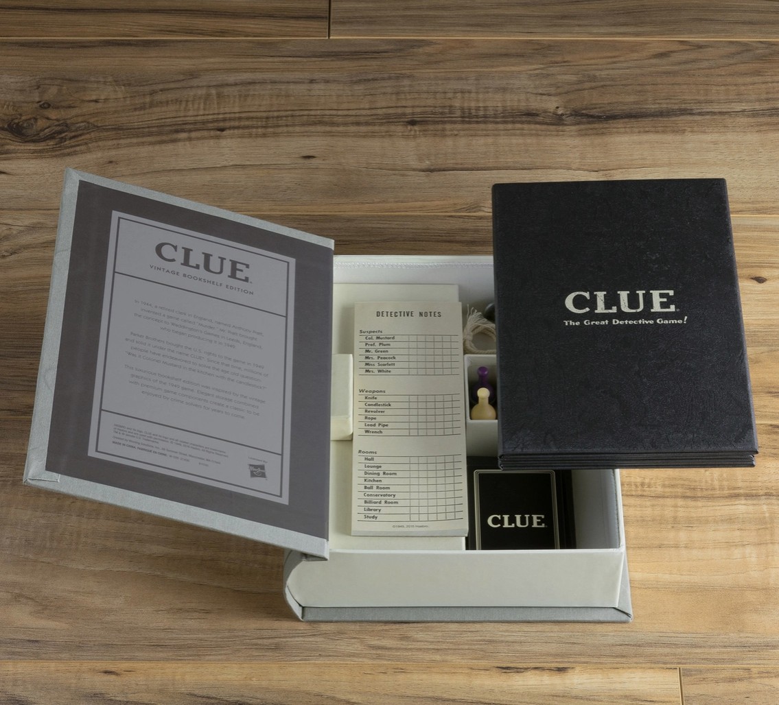 Clue vintage uitvoering – Stijlvol mysterie in boekvorm