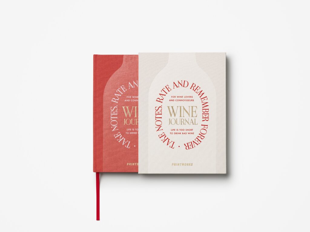 PRINTWORKS Wine Tasting Journal with gift-ready packaging