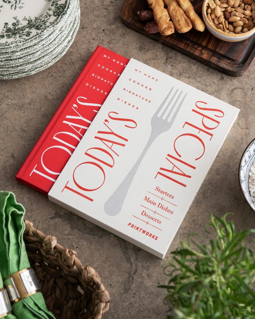 Today’s Special Recipe Journal – elegant recipe notebook for foodies