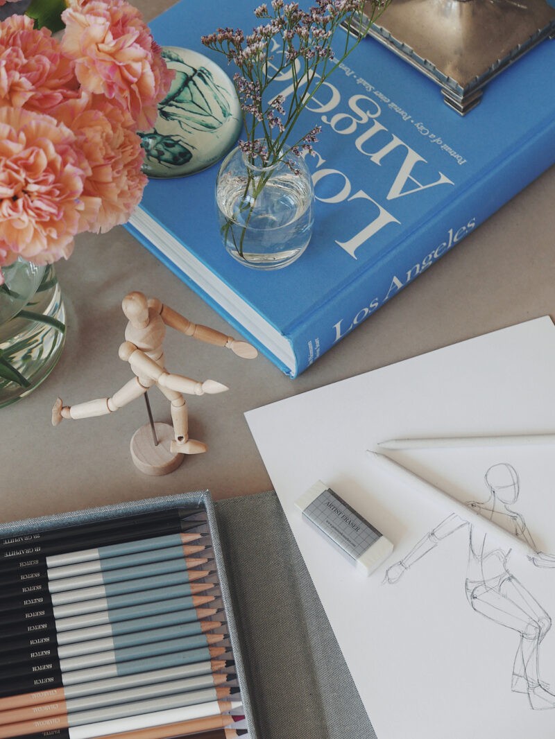 Emerging Artist teken set voor beginners en gevorderden in linnen box