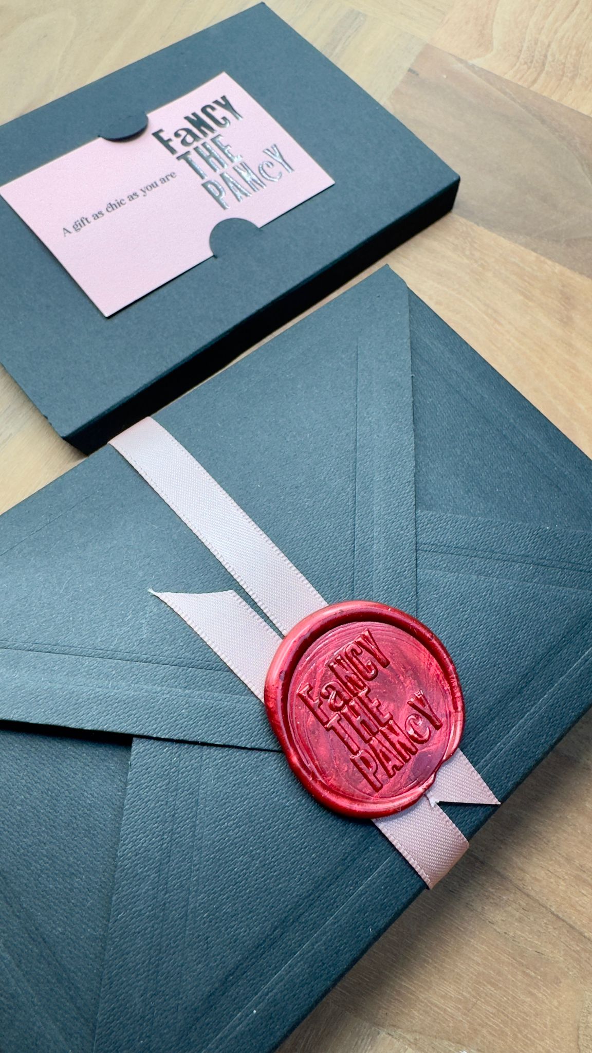 beautifully wrapped fancy the pancy giftcard