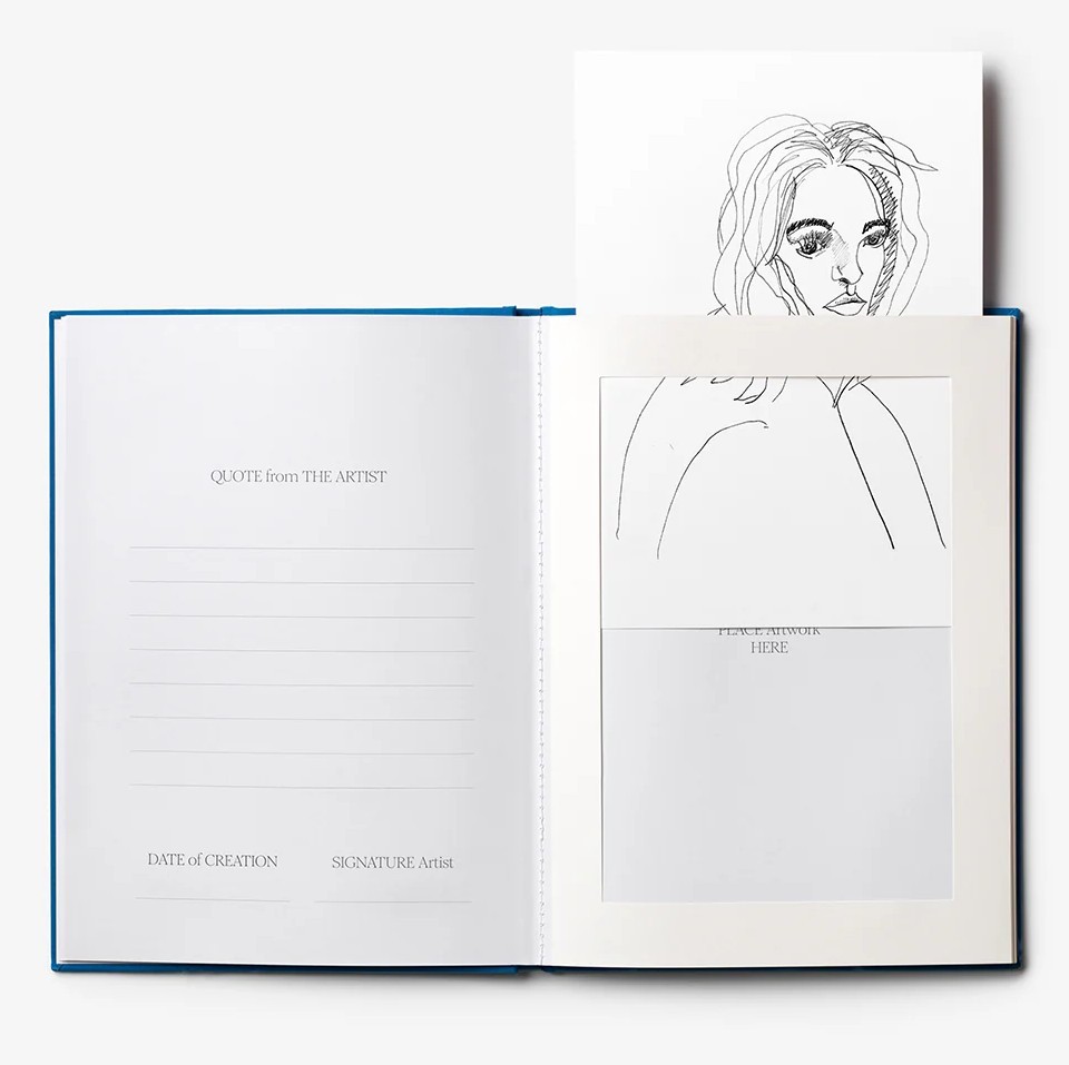 great art book sketch slides in book