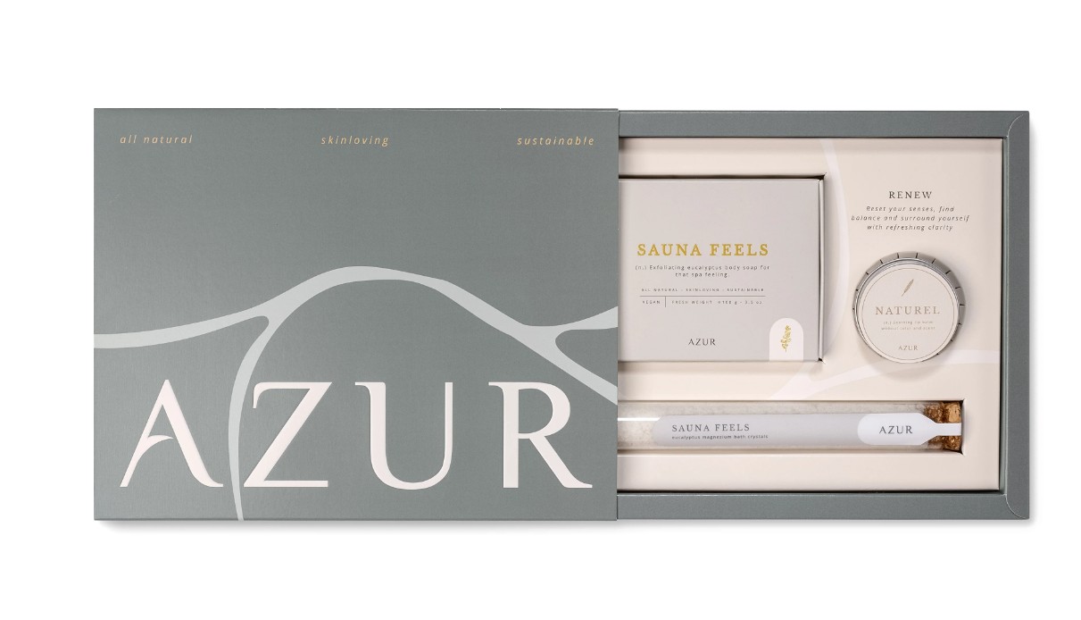 renew giftset van azur natural bodycare