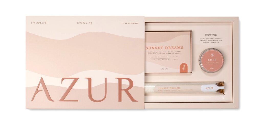 unwind giftset azur natural bodycare