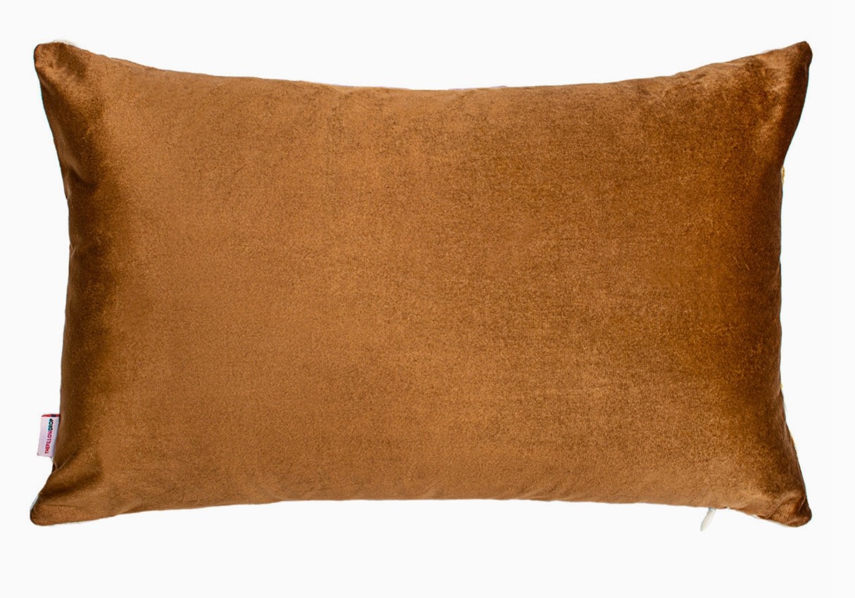 Be the person your dog thinks you are pillow brown velvet back