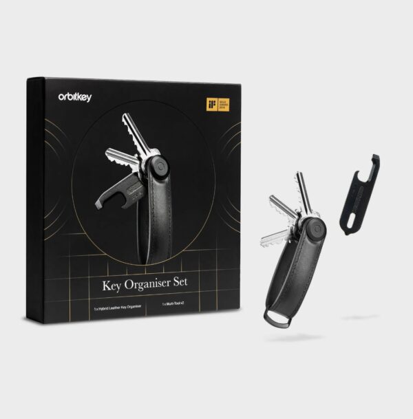 Hybrid Leather sleutelhanger set met Multi-Tool v2 – luxe cadeauset