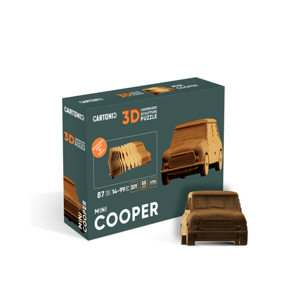 Cartonic Mini Cooper 3D puzzel van eco-karton.