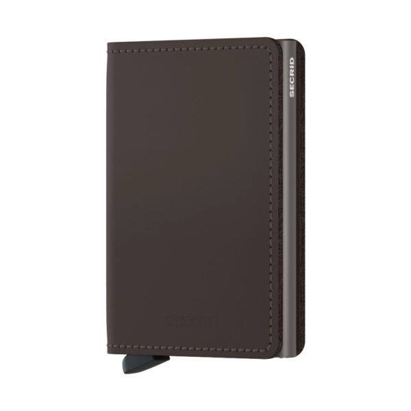 Secrid Slimwallet in mat bruin truffle-leer.