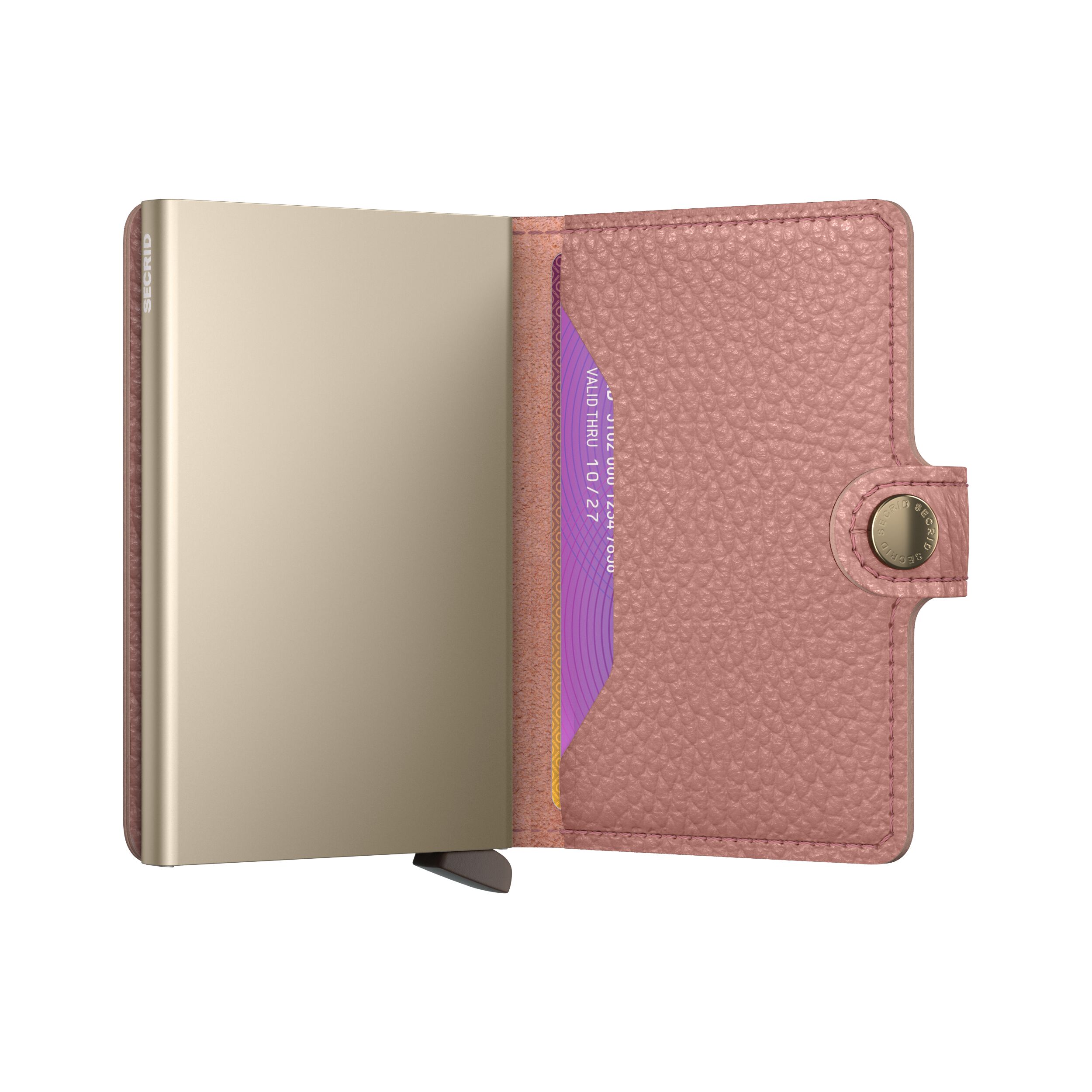 Secrid Miniwallet Pebble Rose with RFID protection. Compact, elegant and surprisingly spacious — a refined everyday essential.