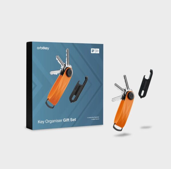 Orbitkey Active sleutelhanger set met Multi-Tool v2 – luxe cadeaubox