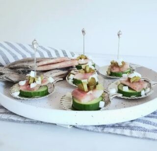 Schelp Tapasprikkers – Handgemaakt Tinnen Cadeauset Anovi