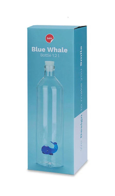whale bottle Balvi in giftbox