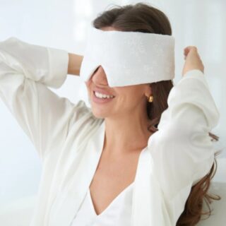 Luxe Zijden Slaapmasker – Dore & Rose voor de Bruid