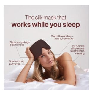 Luxe Zijden slaapmasker -Dore & Rose Chocolate au Nuit