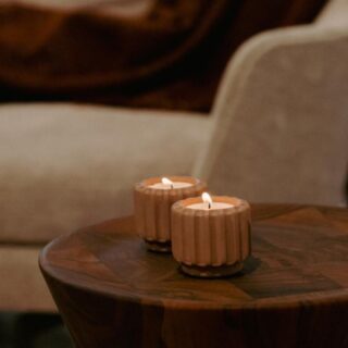 Dentelles T-lichthouder Wide -Mocha