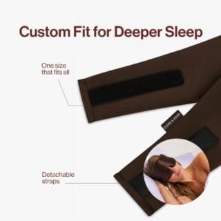 Luxe Zijden slaapmasker -Dore & Rose Chocolate au Nuit