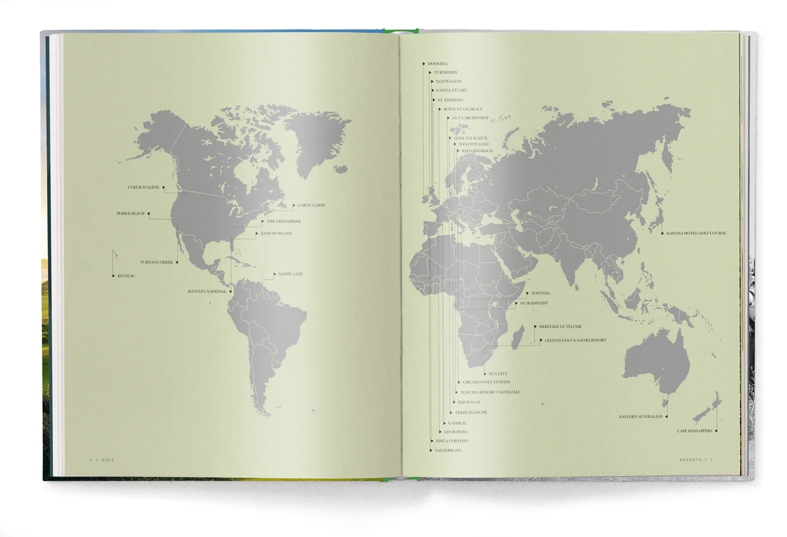 Luxury golf coffee table book Golf The Ultimate Book featuring iconic golf courses and players