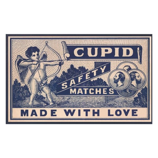 Cupid giant matches oversized matchbox with 150 extra long matches for candles