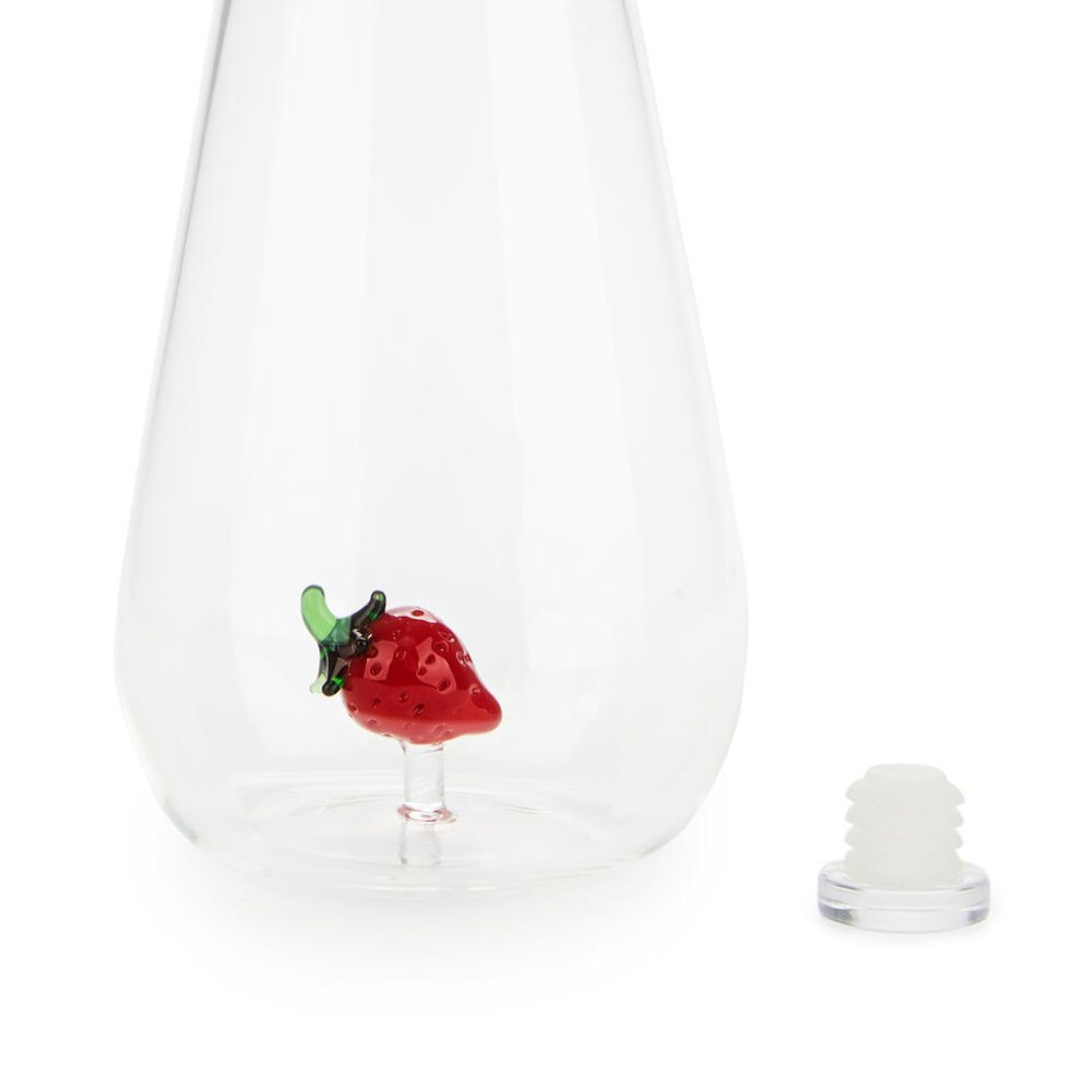 handmade fruit glass water bottle