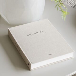 Linnen Opbergboek – Memories (XL)