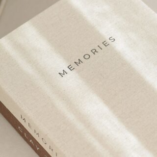 Linnen Opbergboek – Memories (XL)