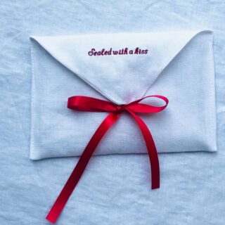 Love Letter Linnen Cocktail Servetten – Set van 4