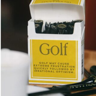 Gouden Golf Tees Cadeau – “Golf Addiction” Tee Pack