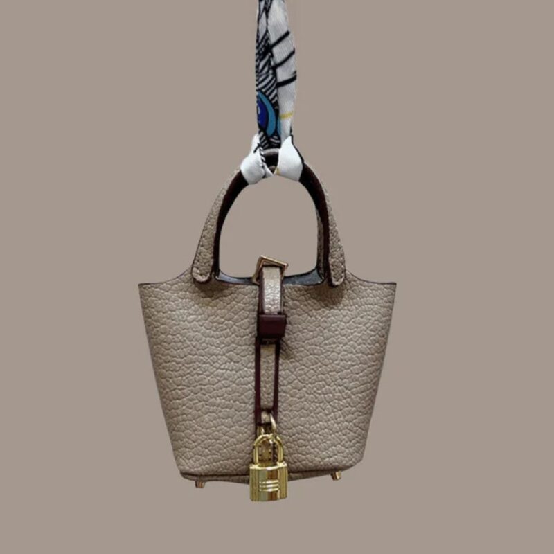 khaki handbag charm luxury accessory