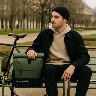 Waterdichte fietstas - Groen