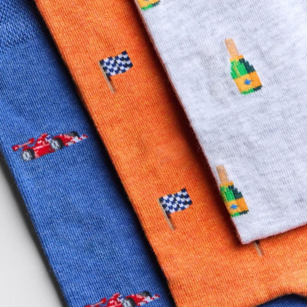 Racing inspired cotton socks gift box for motorsport fans