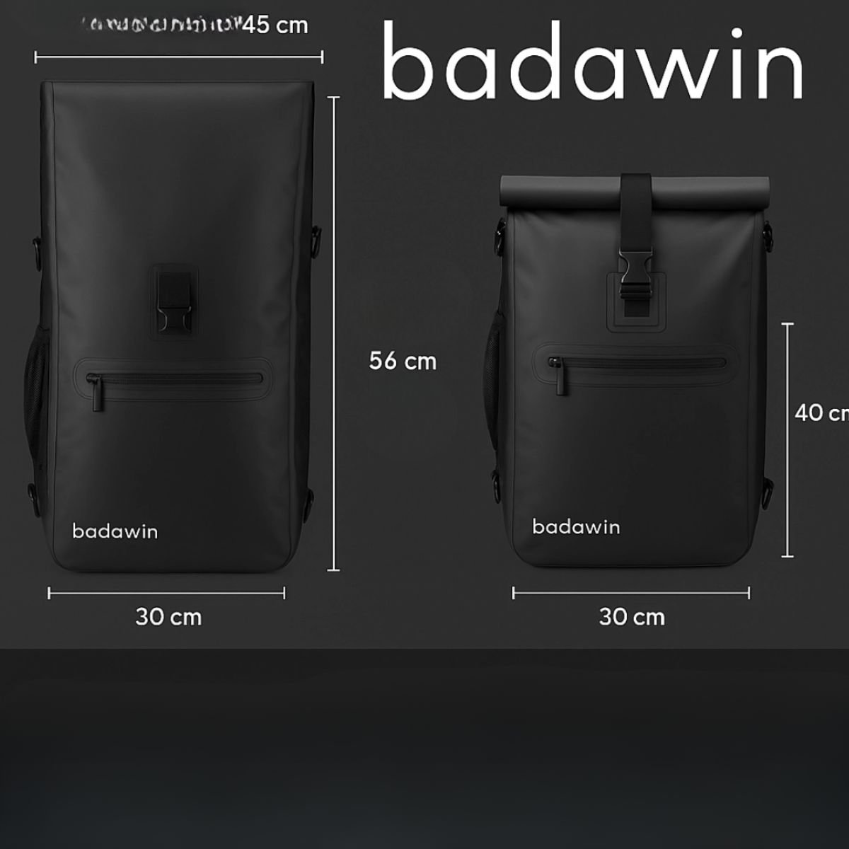 1. Stylish black waterproof bike backpack for everyday commuting